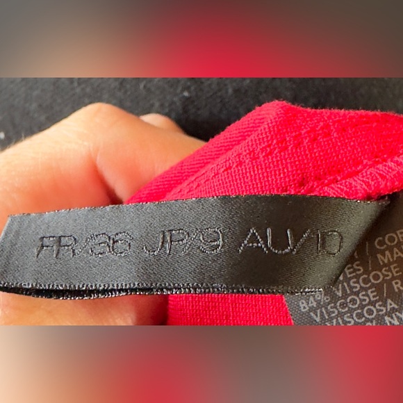 Donna Karan Red Fitted Dress US SIZE 6 - Picture 11 of 12